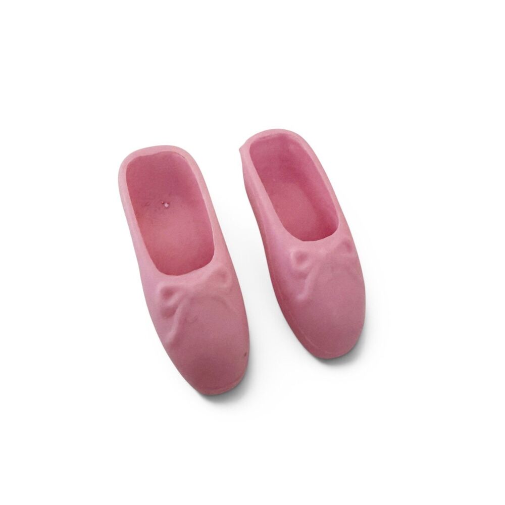 Mattel Barbie Doll Shoes ~ PINK BALLET SLIPPERS ~ Ballerina Barbie Doll CBNB3